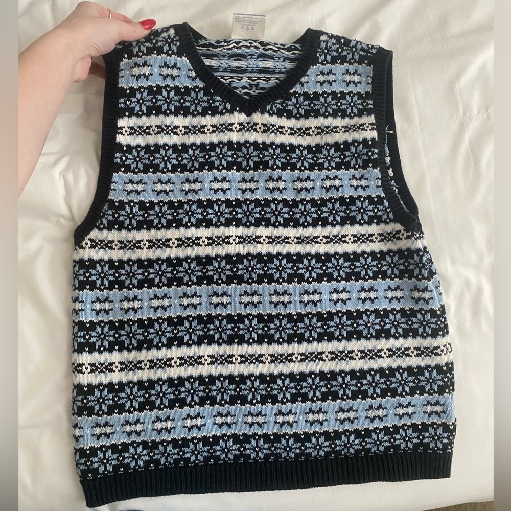 Vintage Scandinavian Hanna Andersson Cotton Sweater Vest - women’s XS